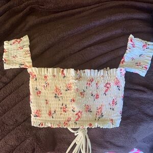 Bathing Suit or Top
Floral Smocked Off-Shoulder